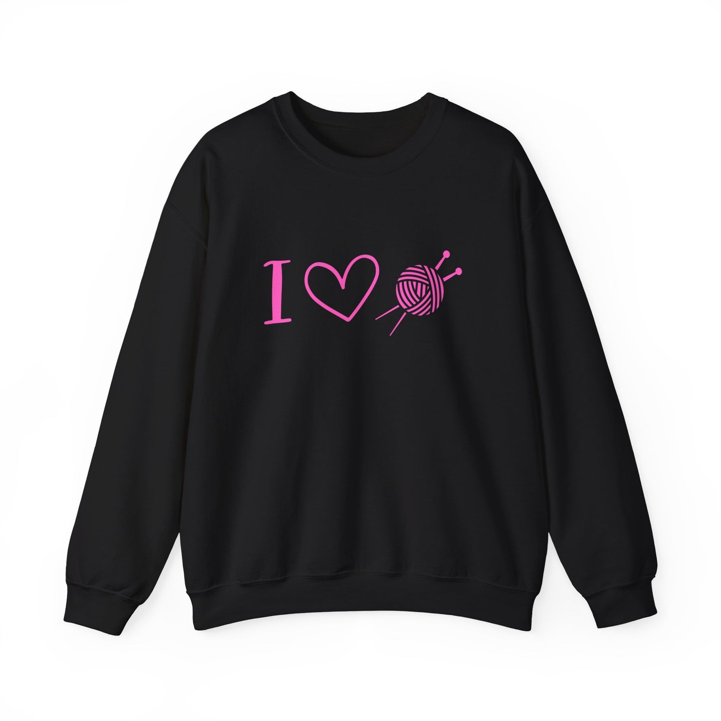 Knitting Heart Sweatshirt