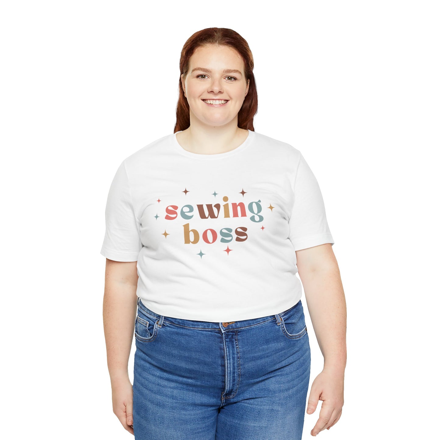 Sewing Boss T-Shirt – Colorful Sewing Shirt with Stars