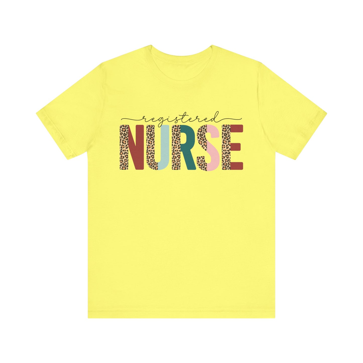 Nurse T-Shirt with Scripted and Patchwork Writing