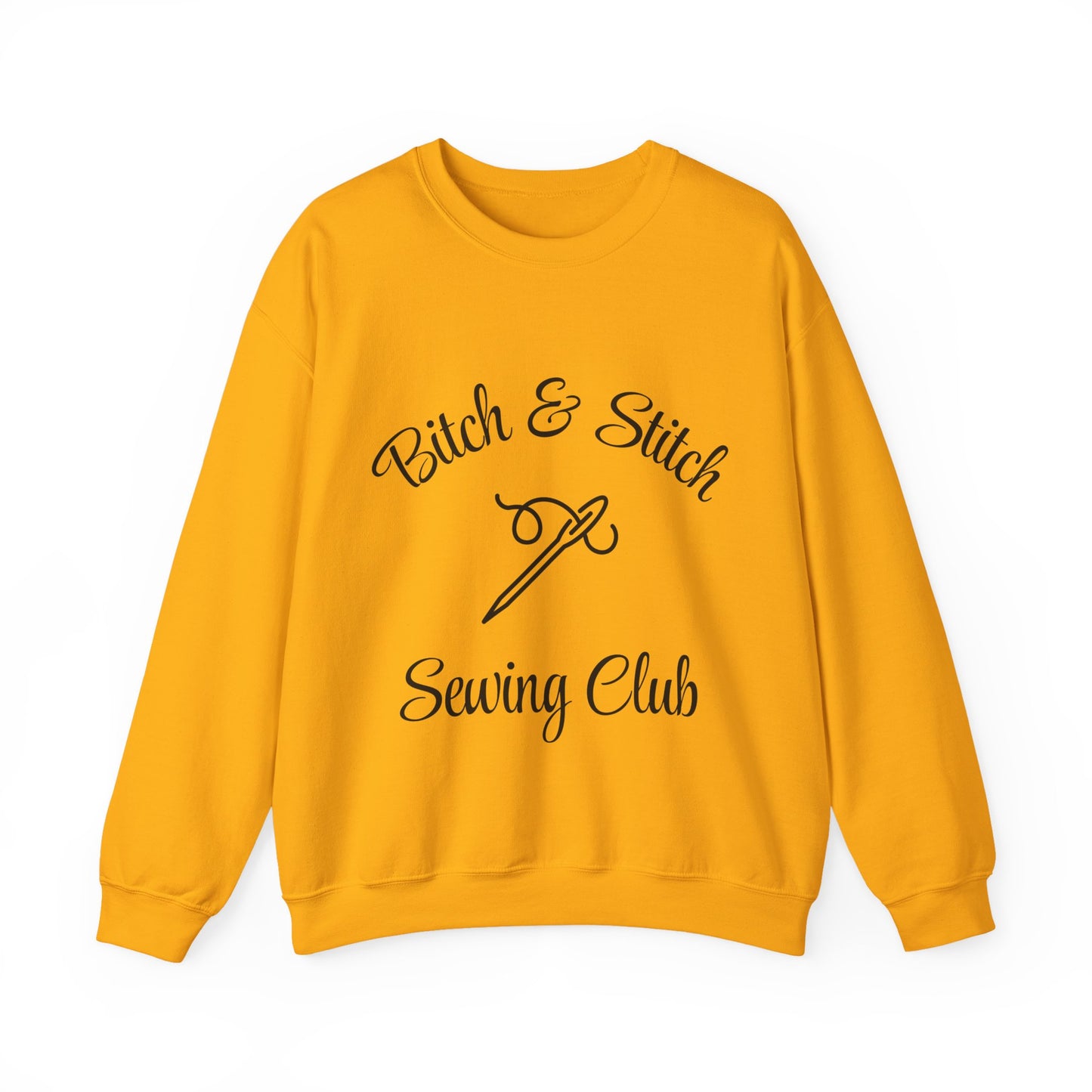 Bitch & Stitch Sewing Club Sweatshirt – Funny Sewing Pullover with Sewing Tools