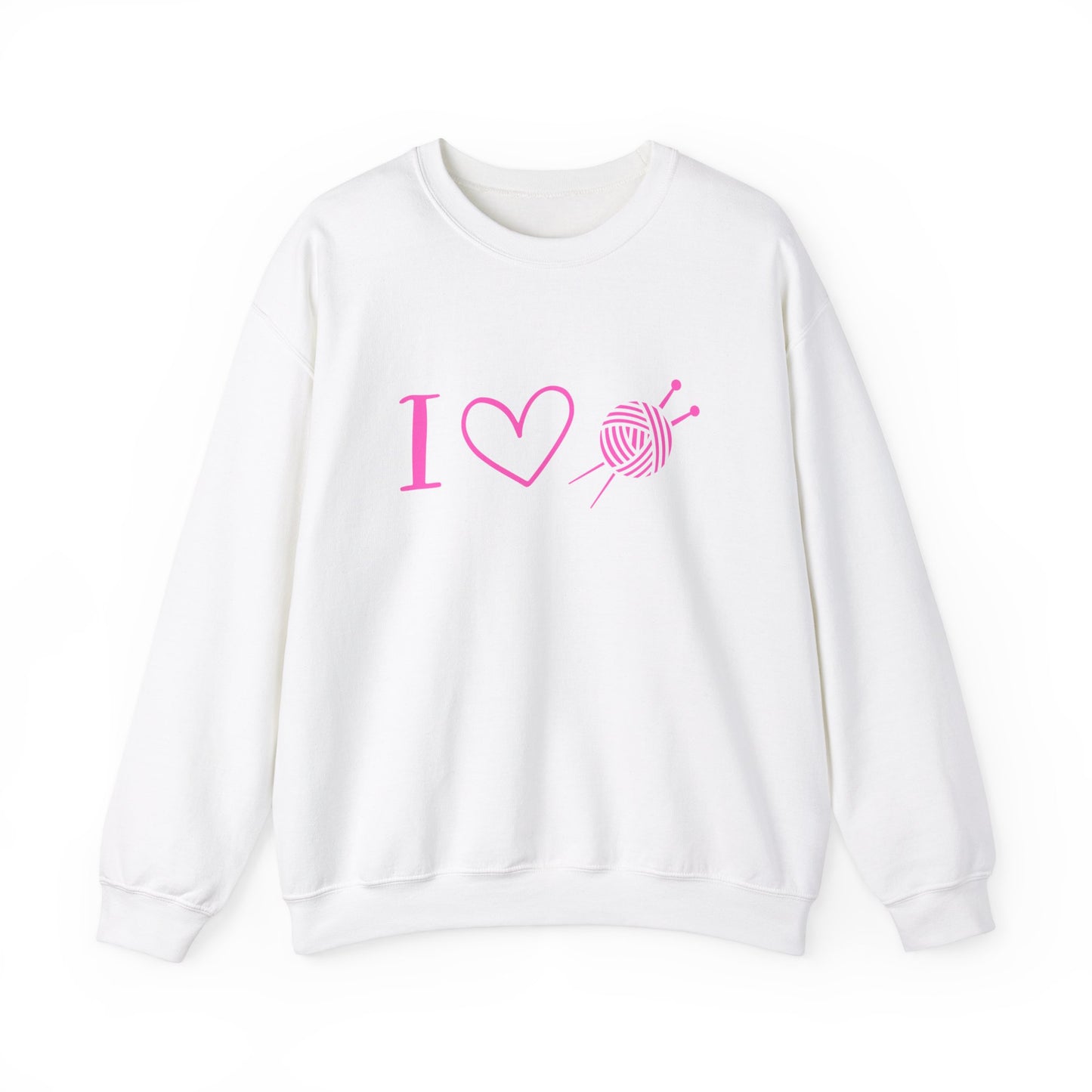 Knitting Heart Sweatshirt