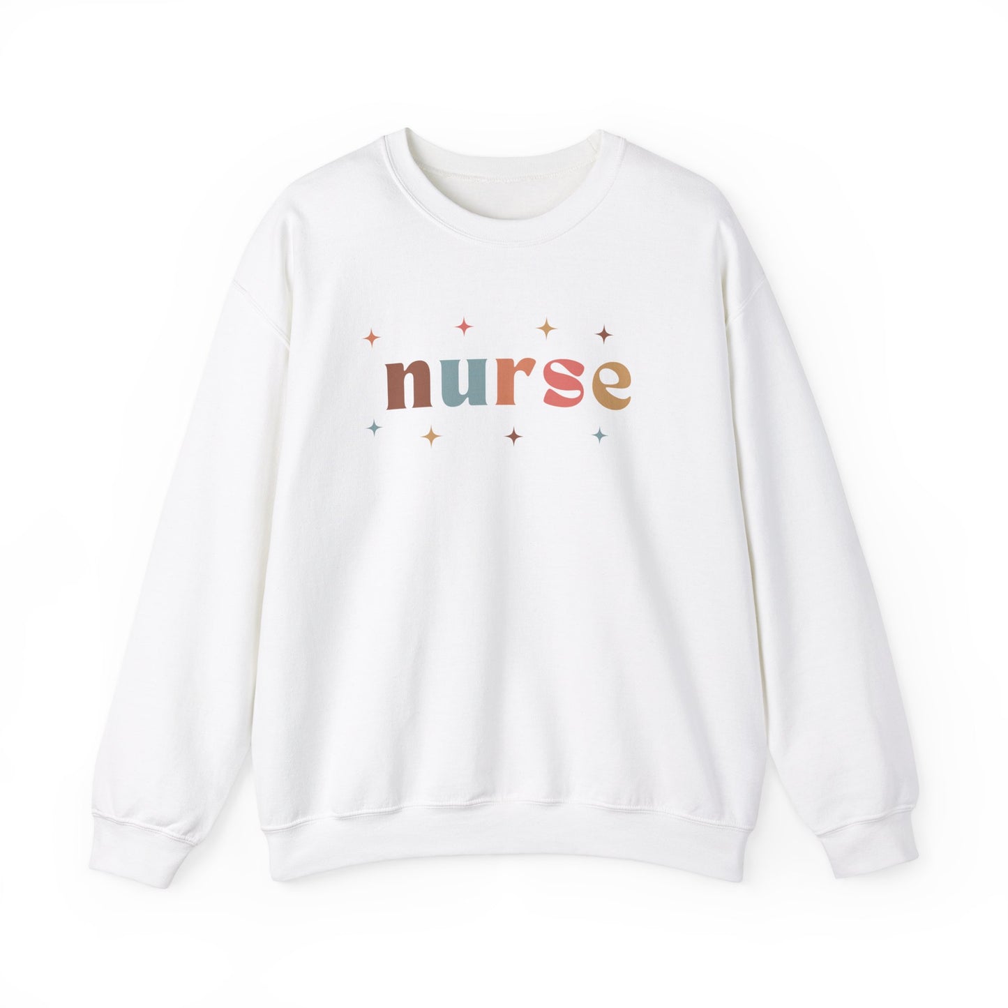 Nurse Sweatshirt with Colorful Lettering