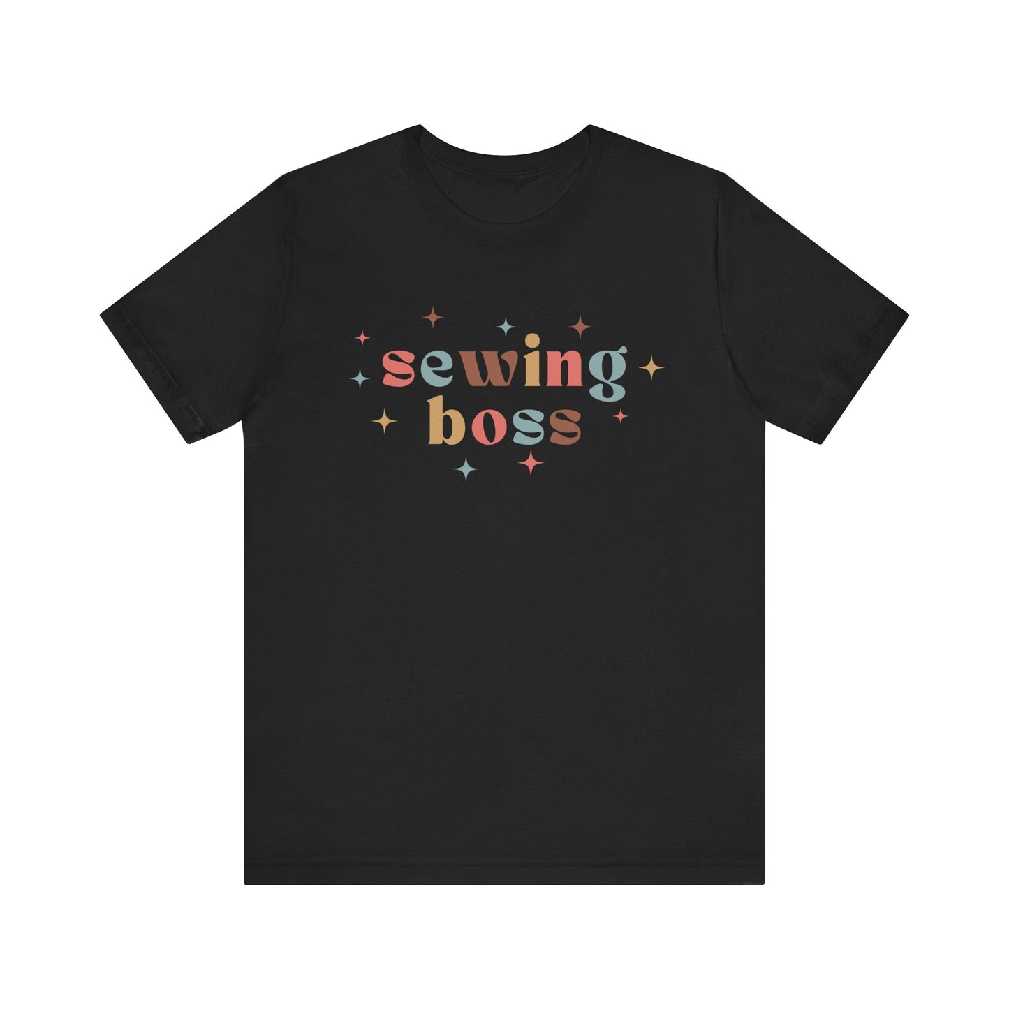 Sewing Boss T-Shirt – Colorful Sewing Shirt with Stars