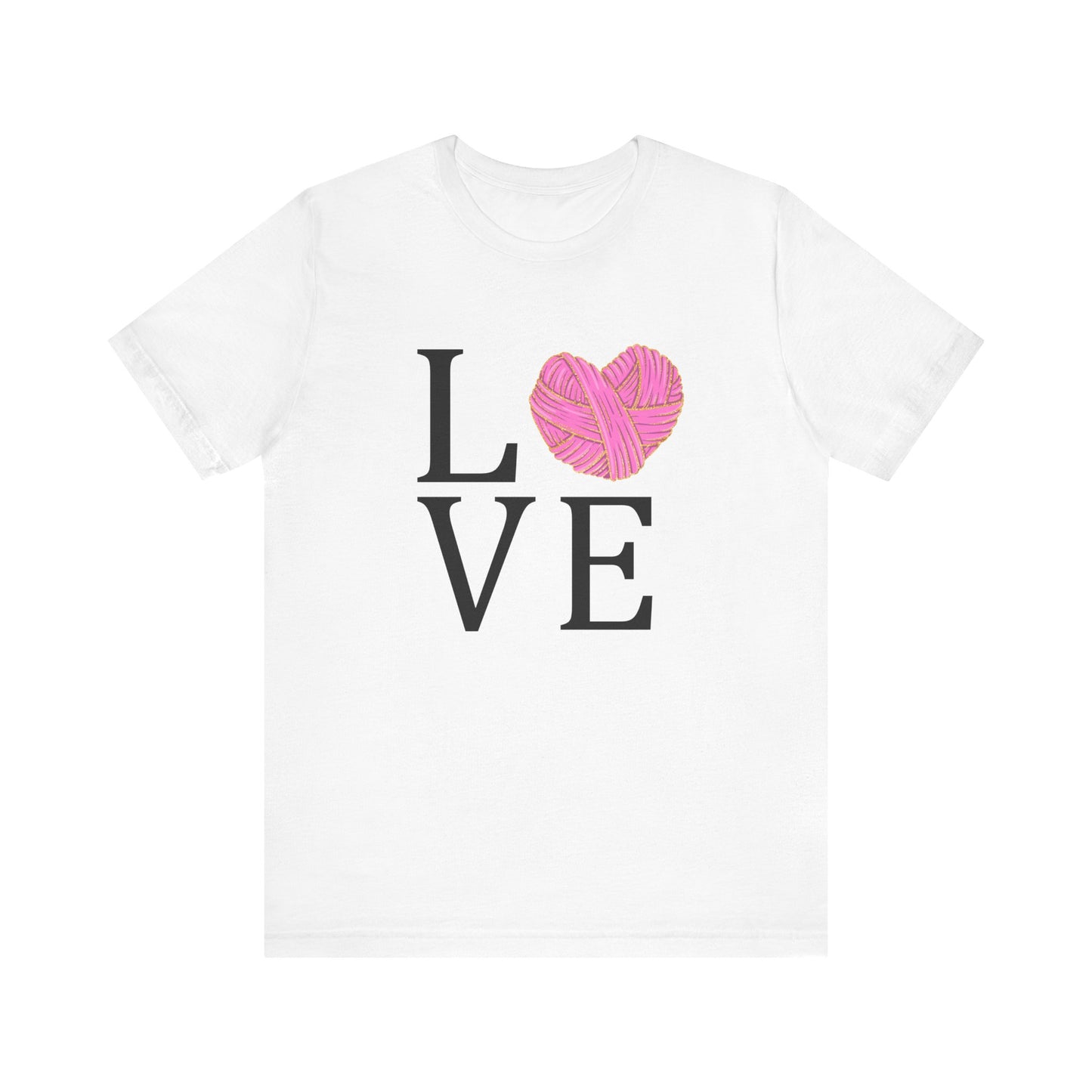 Love Knitting T-Shirt – Yarn Ball LOVE Design for Knitters
