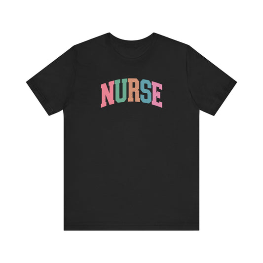 Nurse Arched Blocked Letters T-shirt