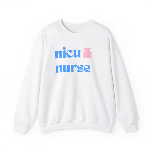 NICU Nurse Sweatshirt with Teddy Bear