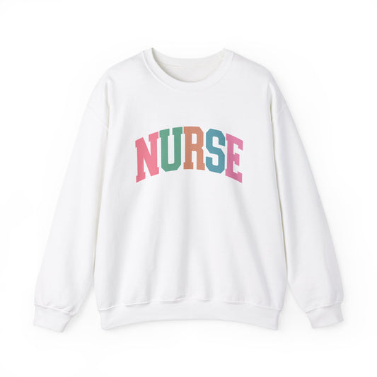 Nurse Arched Block Letters Sweatshirt