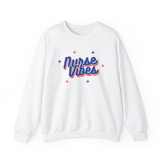 Nurse Vibes Sweatshirt with Script Writing