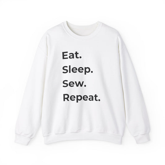 Sewing Sweatshirt: Eat. Sleep. Sew. Repeat.