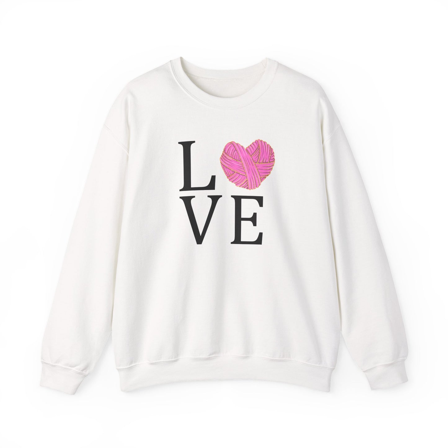 Love Knitting Sweatshirt – Yarn Ball LOVE Design Pullover