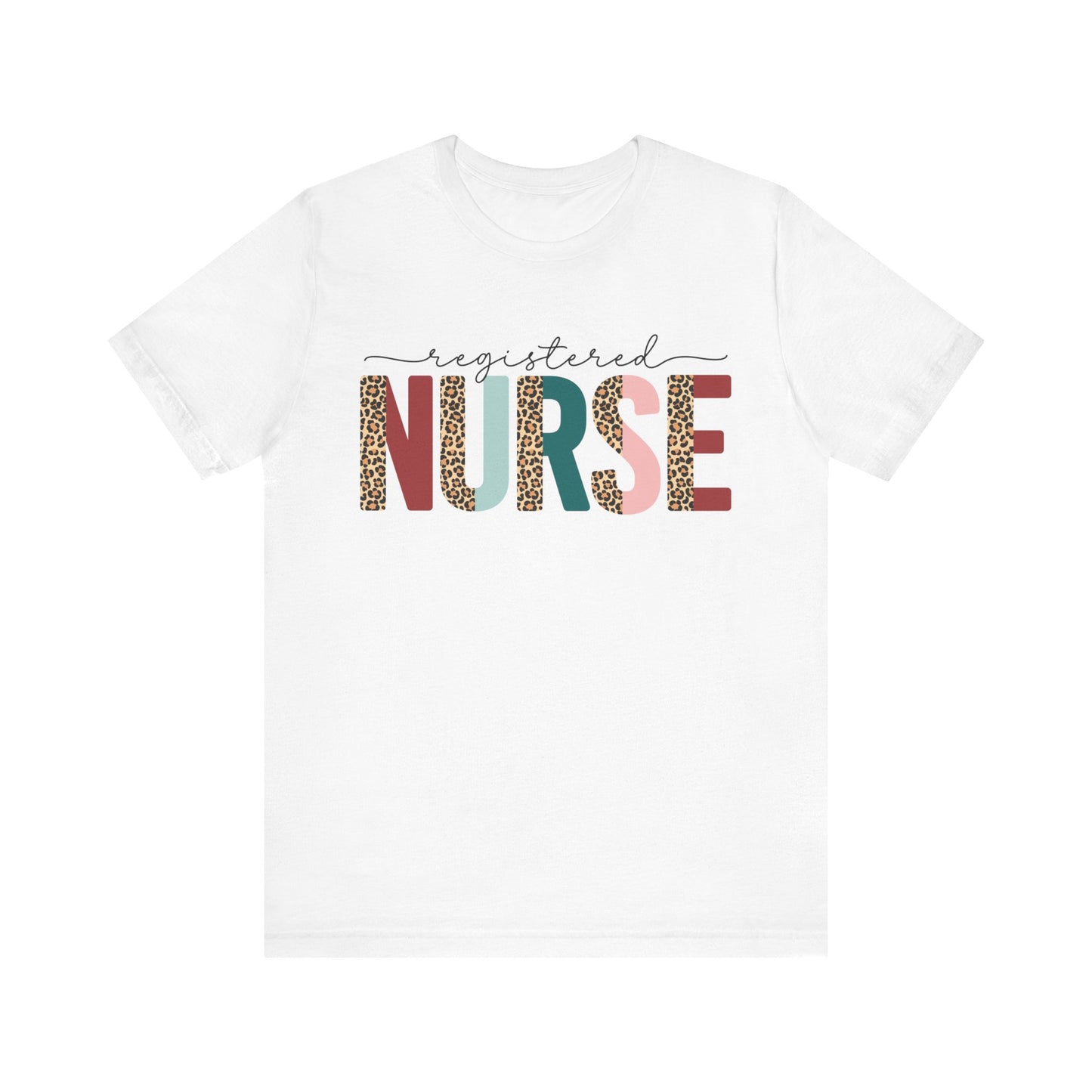 Nurse T-Shirt with Scripted and Patchwork Writing