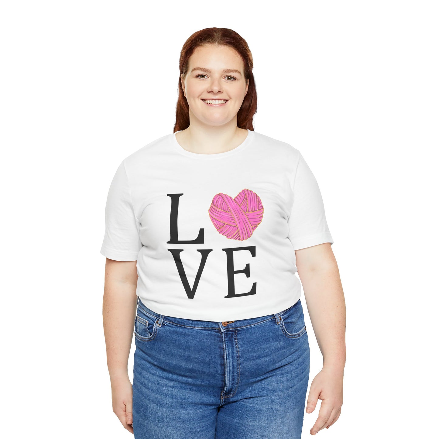 Love Knitting T-Shirt – Yarn Ball LOVE Design for Knitters