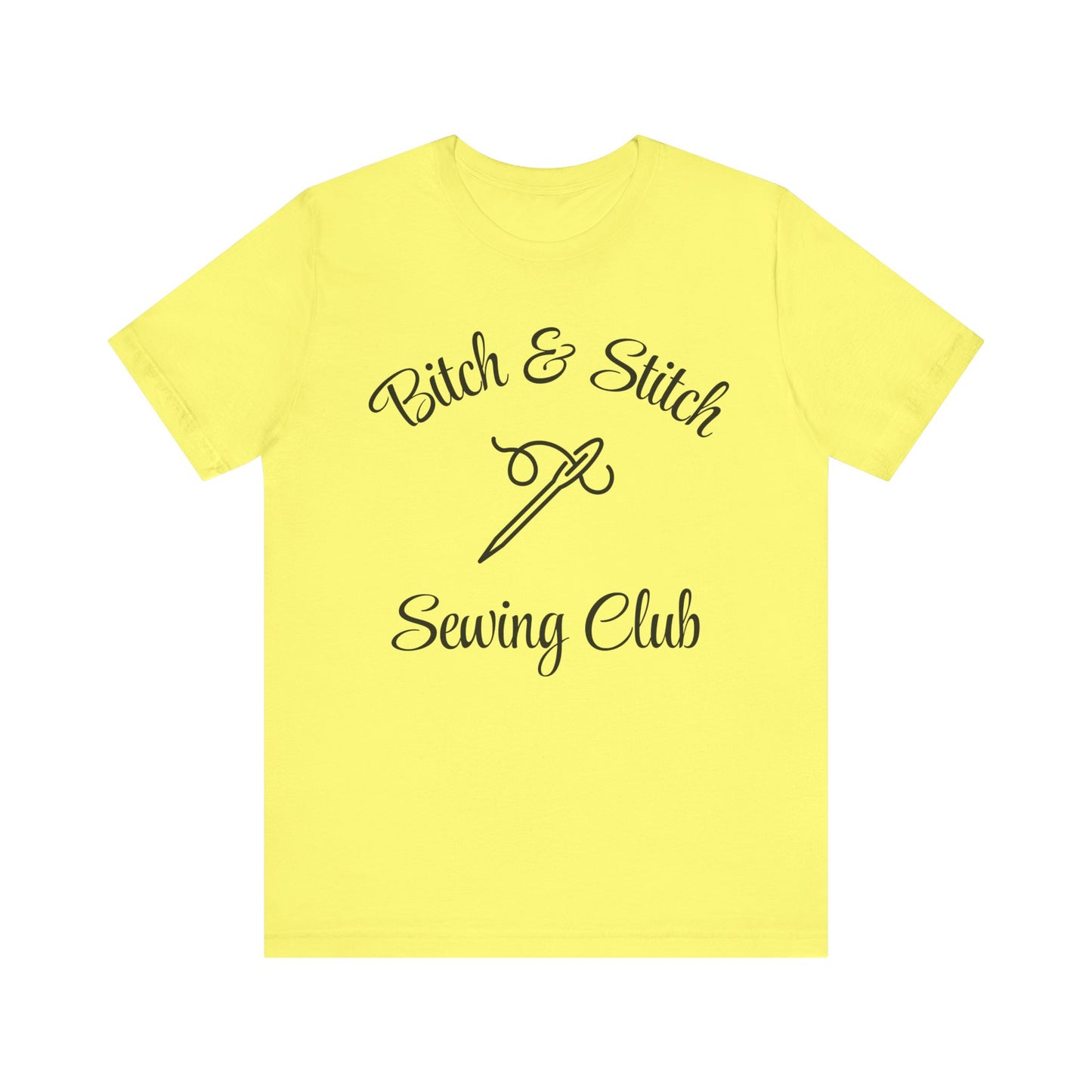 Bitch & Stitch Sewing Club T-Shirt – Funny Sewing Shirt with Sewing Tools