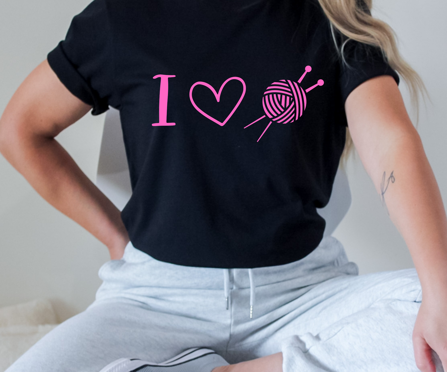 Knitting Heart T-Shirt