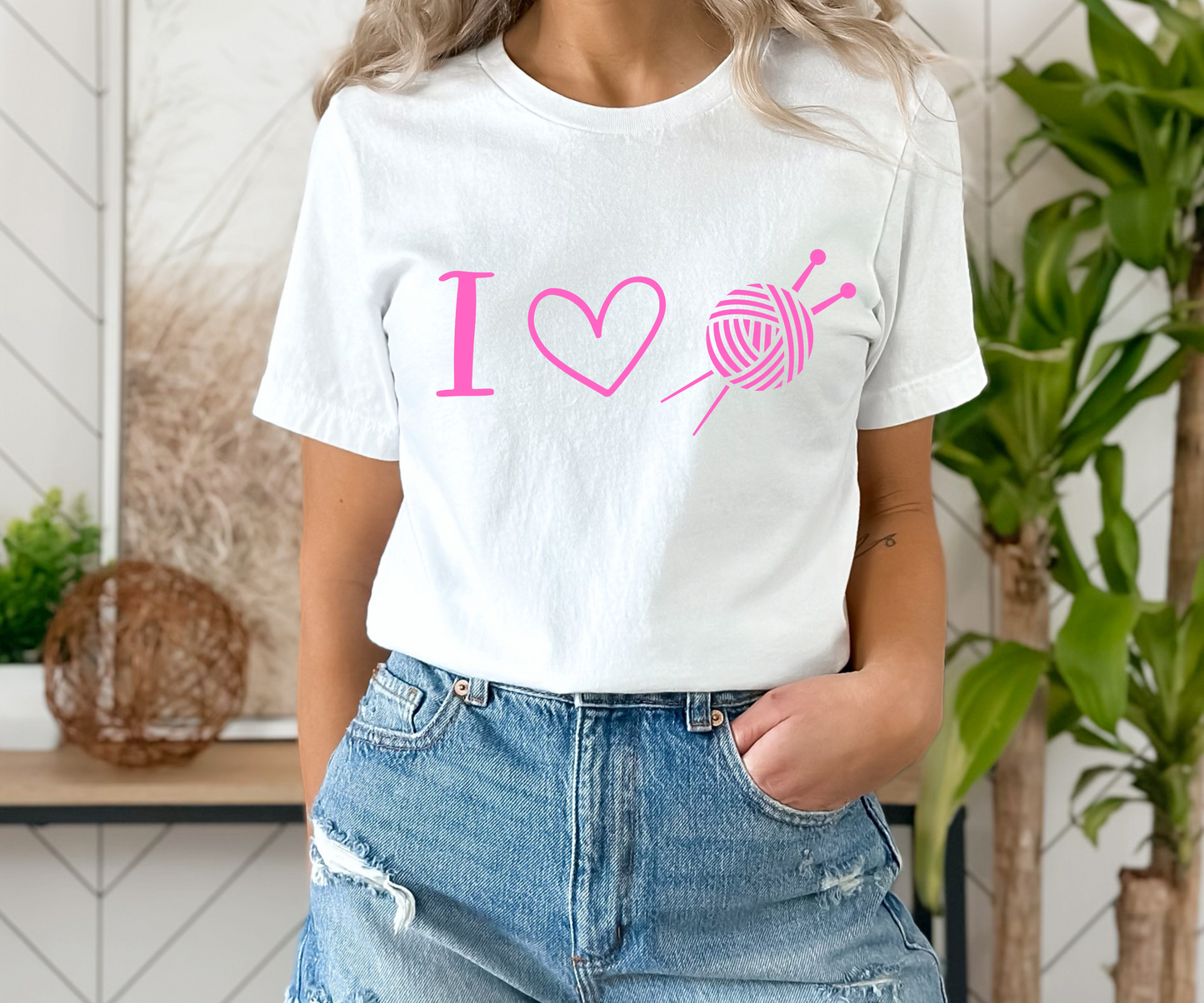 Knitting Heart T-Shirt